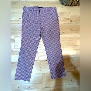 Banana Republic dress straight pant. Plaid. Size 12. Good condition 8/10